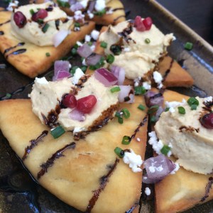 Hummus Nachos at Salut Kitchen Wine Bar